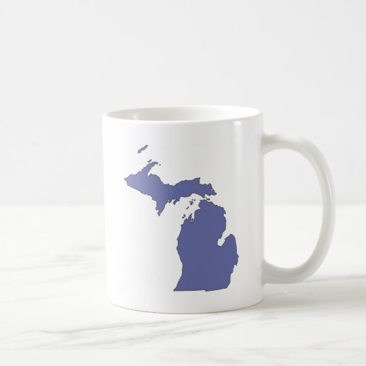 Michigan: A BLAUW Koffiemok (Rechts)