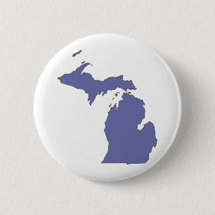 Michigan: A BLAUW Ronde Button 5,7 Cm