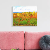MICHIGAN AGLOW IN DE HERFST CANVAS AFDRUK (Insitu (Woonkamer))