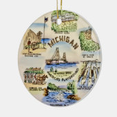 Michigan America's Playground Keramisch Ornament (Links)