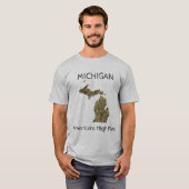 Michigan - Amerikaanse High Five T-Shirt (Voorkant volledig)