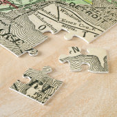 Michigan Antiek kaart Kleurrijke staat Noorder UP Legpuzzel (Zijkant)