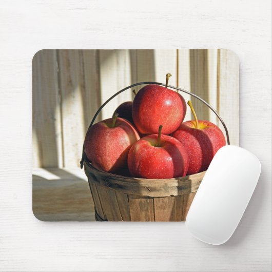 Michigan Apples in mandje Muismat (Met muis)