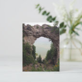 Michigan Arch Rock Geology Foto Briefkaart (Staand voorkant)