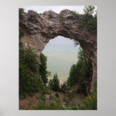Michigan Arch Rock Geology Foto Poster (Voorkant)