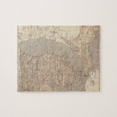 Michigan Atlas Map Legpuzzel (Horizontaal)