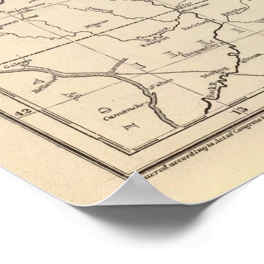 Michigan Atlas Map Poster (Hoek)