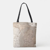 Michigan Atlas Map Tote Bag (Achterkant)