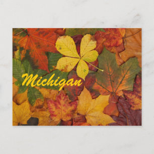 Michigan Autumn Leaves Briefkaart