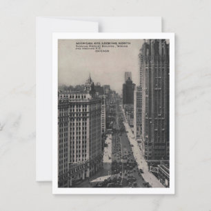 Michigan Ave, Chicago IL, Illinois Briefkaart