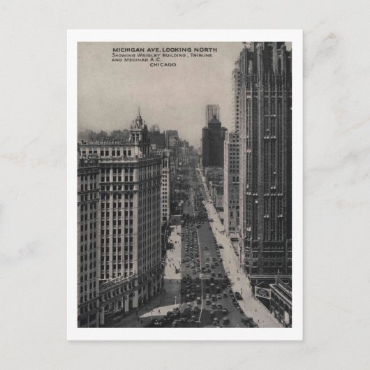 Michigan Ave, Chicago IL, Illinois  Briefkaart (Voorkant)