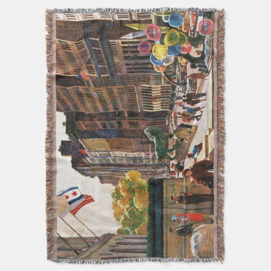 Michigan Avenue, Chicago door John Falter Deken (Voorkant Verticaal)