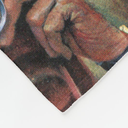 Michigan Avenue, Chicago door John Falter Fleece Deken (Hoek)