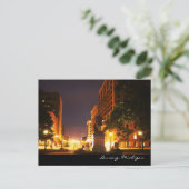 Michigan Avenue Lights Briefkaart (Staand voorkant)