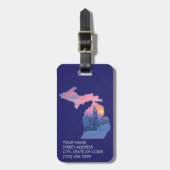 MICHIGAN BAGAGELABEL (Voorkant verticaal)