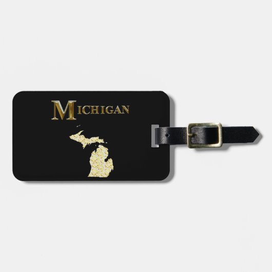 MICHIGAN BAGAGELABEL (Voorkant horizontaal)