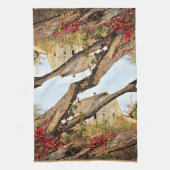 Michigan Barn in de Herfst - dubbelprint Theedoek (Verticaal)