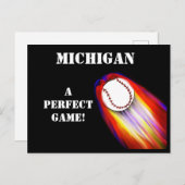 MICHIGAN BASEBALL FEESTDAGENKAART (Voorkant / Achterkant)
