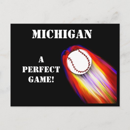 MICHIGAN BASEBALL FEESTDAGENKAART (Voorkant)