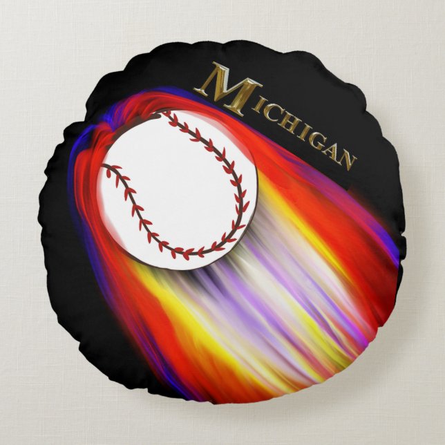 MICHIGAN BASEBALL ROND KUSSEN (Voorkant)