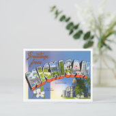 Michigan Big Letters Briefkaart (Staand voorkant)