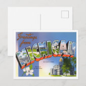 Michigan Big Letters Briefkaart (Voorkant / Achterkant)