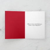 Michigan Big Red Lighthouse Birthday Kaart (Binnen)