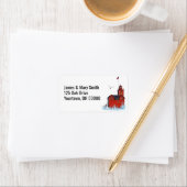 Michigan Big Red Lighthouse Etiket (Insitu)