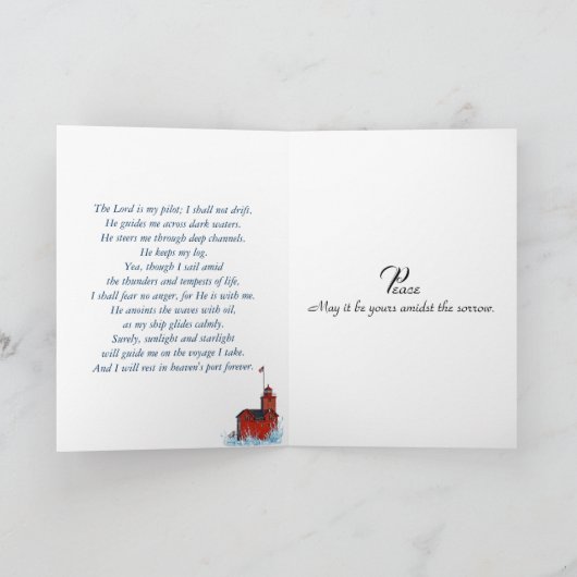 Michigan Big Red Lighthouse Kaart (Binnen)