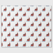 Michigan "Big Red" Vuurtoren Cadeaupapier (Vlak)