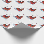 Michigan "Big Red" Vuurtoren Cadeaupapier (Hoek)