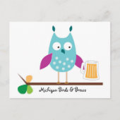 Michigan Birds & Brews Briefkaart (Voorkant)