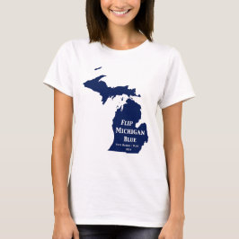 Michigan blauw kleuren in 2024 t-shirt