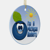 Michigan Blueberry Keramisch Ornament (Rechts)