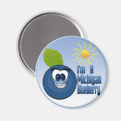 Michigan Blueberry Magneet (Voorkant / Achterkant)