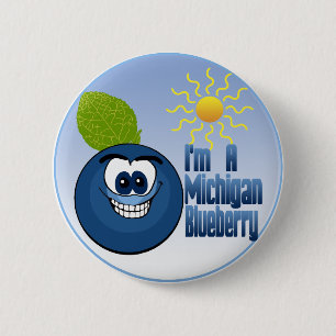 Michigan Blueberry Ronde Button 5,7 Cm