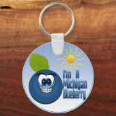 Michigan Blueberry Sleutelhanger (Voorkant)