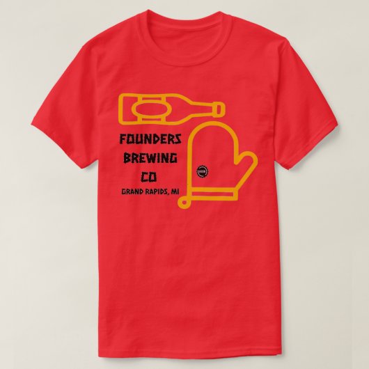 Michigan Breweries Founders Brewing Co Grand Rapid T-shirt (Design voorkant)