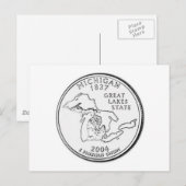 Michigan Briefkaart (Voorkant / Achterkant)