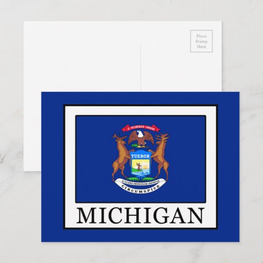 Michigan Briefkaart (Voorkant / Achterkant)