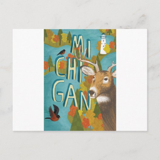 Michigan Briefkaart (Voorkant)