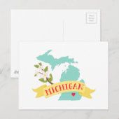 Michigan Briefkaart (Voorkant / Achterkant)