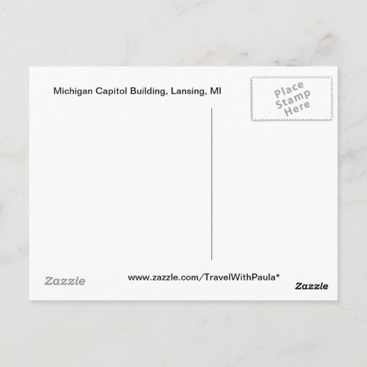 Michigan Briefkaart (Achterkant)