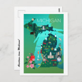 Michigan Briefkaart (Voorkant / Achterkant)
