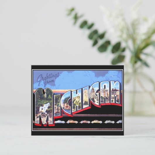 Michigan  Briefkaart (Staand voorkant)