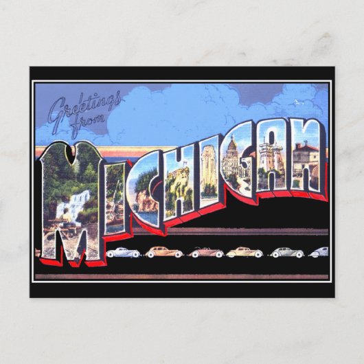 Michigan  Briefkaart (Voorkant)