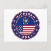 Michigan Briefkaart (Voorkant)