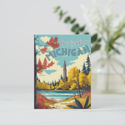 Michigan Briefkaart (Staand voorkant)