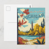 Michigan Briefkaart (Voorkant / Achterkant)