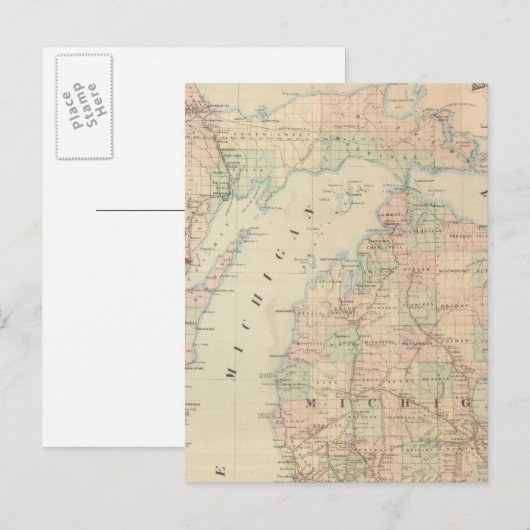 Michigan Briefkaart (Voorkant / Achterkant)